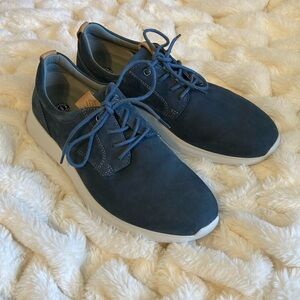 Johnston & Murphy blue suede sneakers men's 9.5